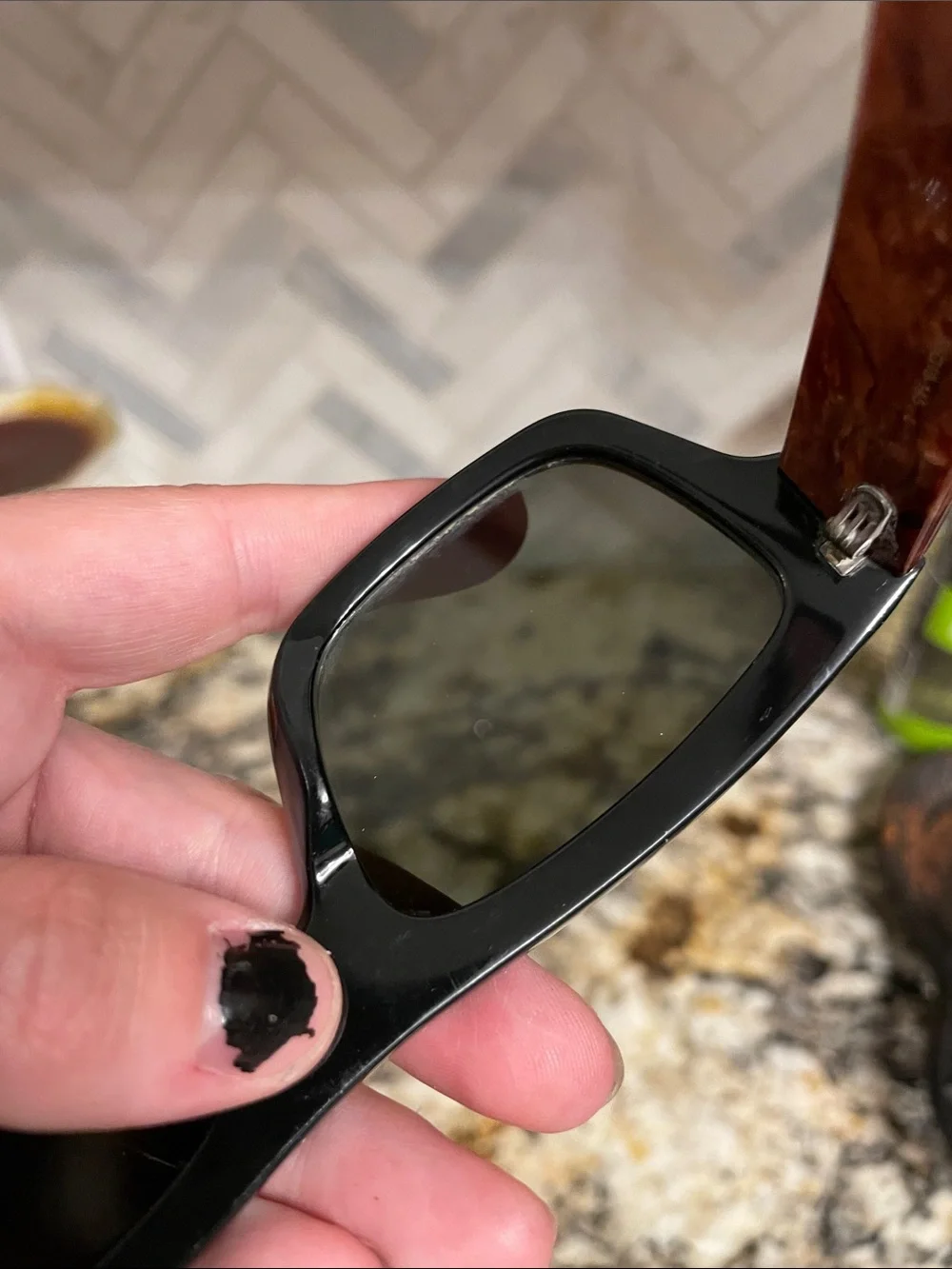 Gucci Black and Tortoiseshell Sunglasses